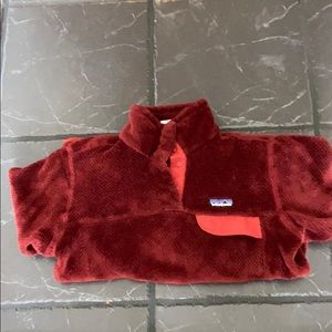 Maroon Patagonia Retool Snap T Fleece
